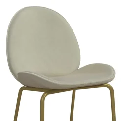 Barstuhl in Creme mit Messing - Rucia^Wohnen Sale