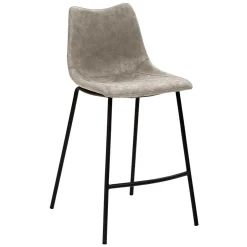 Barstuhl in Lichtgrau Kunstleder - Mayotta^Wohnen Outlet