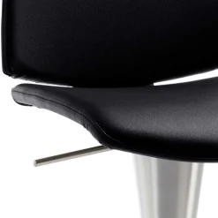 Barstuhl in Schwarz - echtes Leder - Jodolio^Wohnen Online