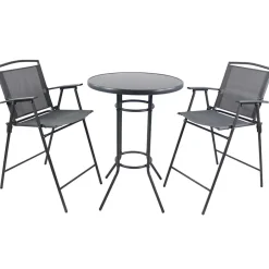 Wohnen Bartisch & Bar-Klappstühle Set - Irvine (dreiteilig)