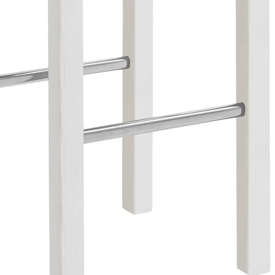 Wohnen Bartisch und Barhocker in Weiß - Zanaris (dreiteilig)