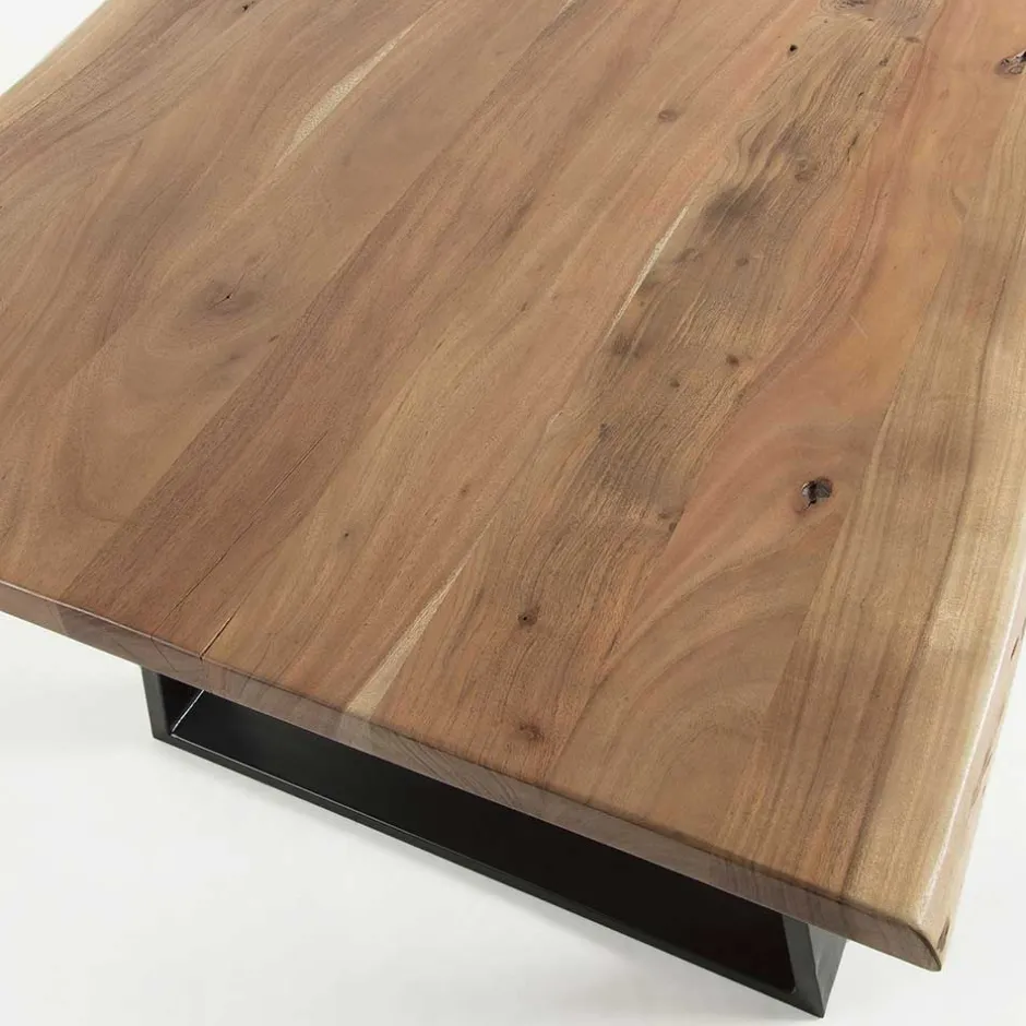 Wohnen Baumkante Esstisch aus Akazie massiv - Dumassa