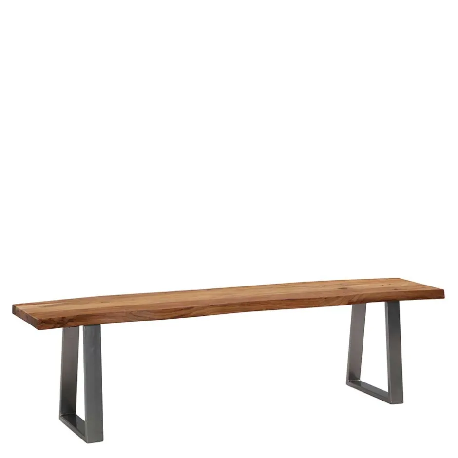 Wohnen Baumkanten Essbank aus Akazie Massivholz - Yukon