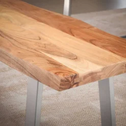 Wohnen Baumkanten Essbank aus Akazie Massivholz - Yukon