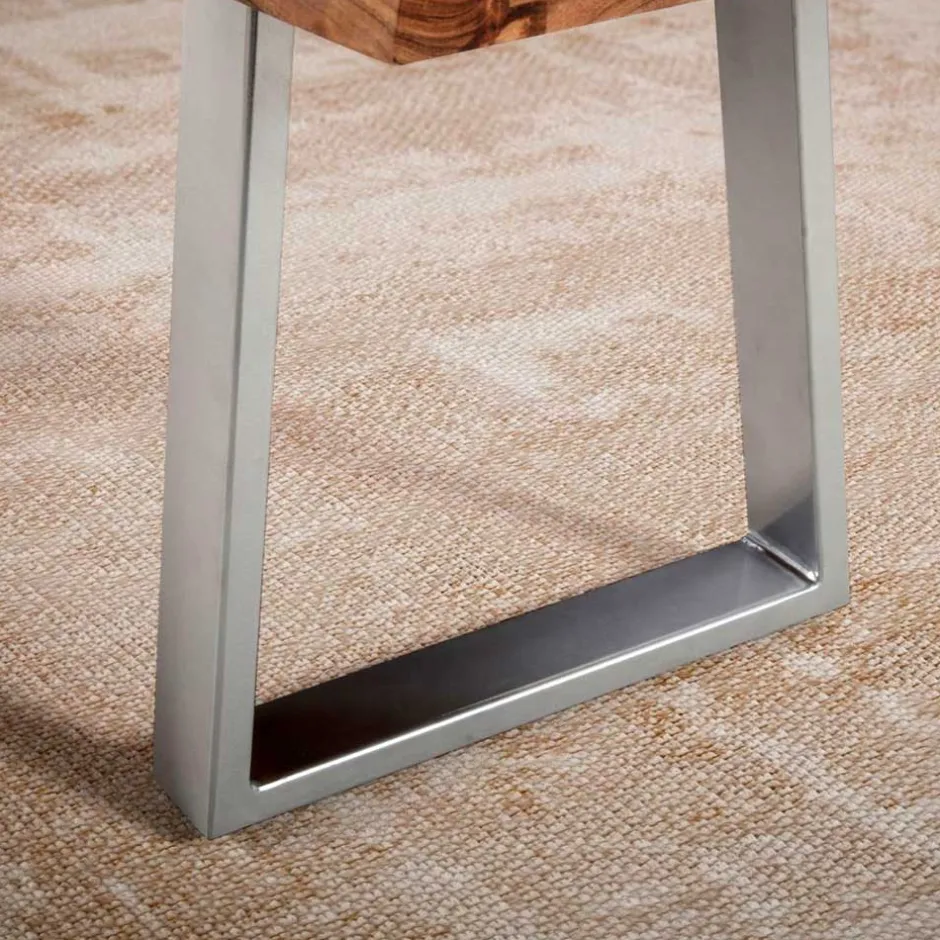 Wohnen Baumkanten Essbank aus Akazie Massivholz - Yukon