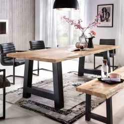 Baumkanten Esstisch Morienta aus Eiche massiv^Wohnen Clearance