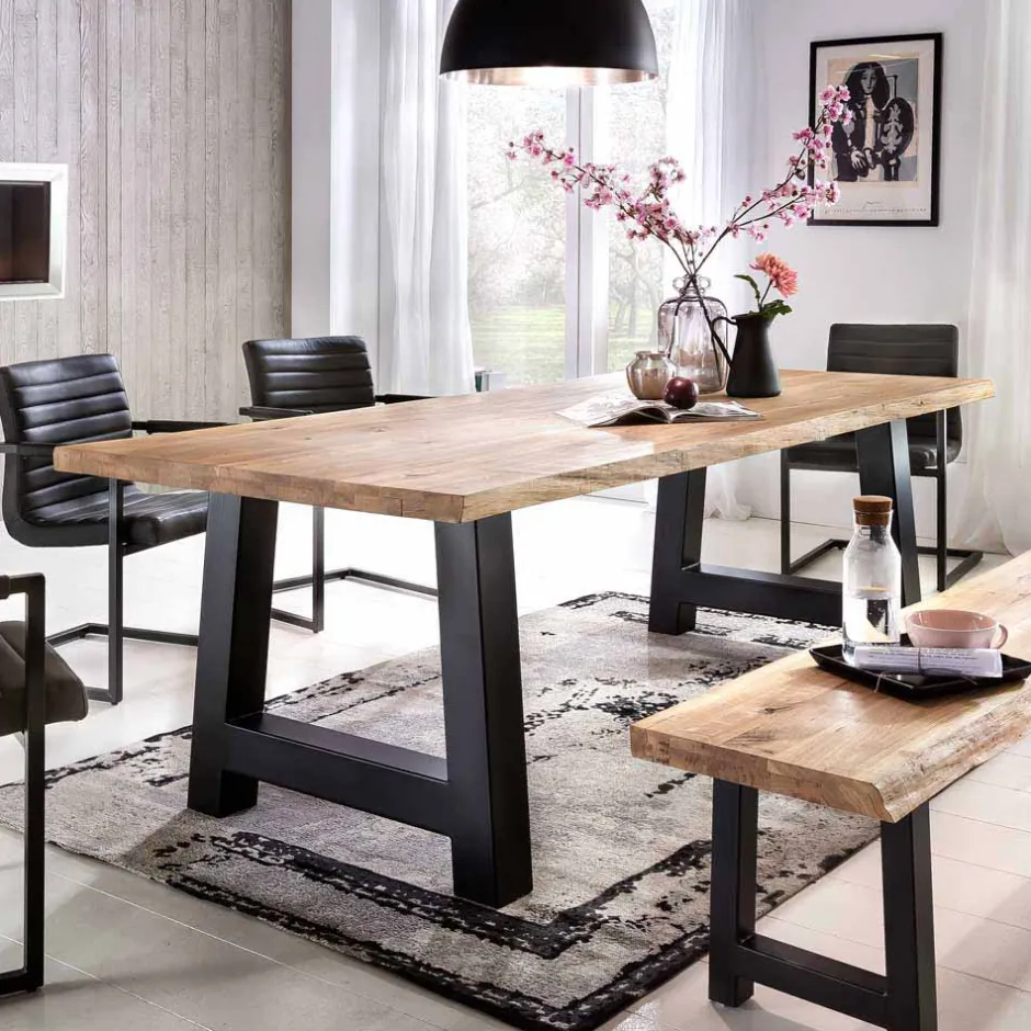 Baumkanten Esstisch Morienta aus Eiche massiv^Wohnen Clearance