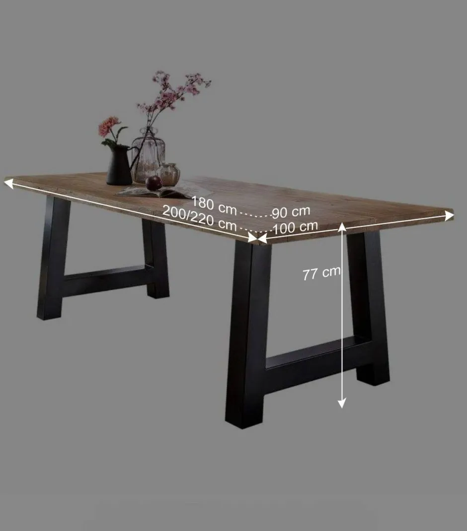 Baumkanten Esstisch Morienta aus Eiche massiv^Wohnen Clearance