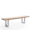 Baumkanten Esstischbank mit Trapez-Bügelbeinen - Zolitaria^Wohnen Best