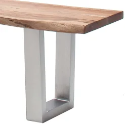 Baumkanten Esstischbank mit Trapez-Bügelbeinen - Zolitaria^Wohnen Best