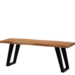 Wohnen Baumkanten Flurbank aus Akazie Massivholz - Reggio