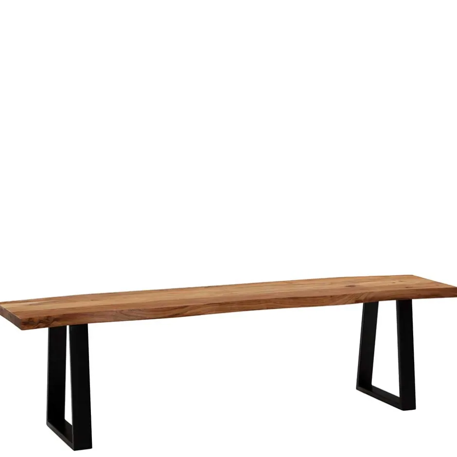 Wohnen Baumkanten Küchenbank mit Trapezbeinen - Pafigona