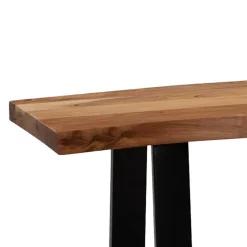 Wohnen Baumkanten Küchenbank mit Trapezbeinen - Pafigona