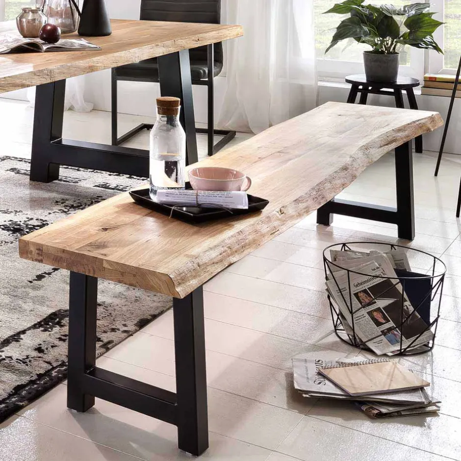 Baumkantenbank Morienta aus Eiche massiv^Wohnen Discount