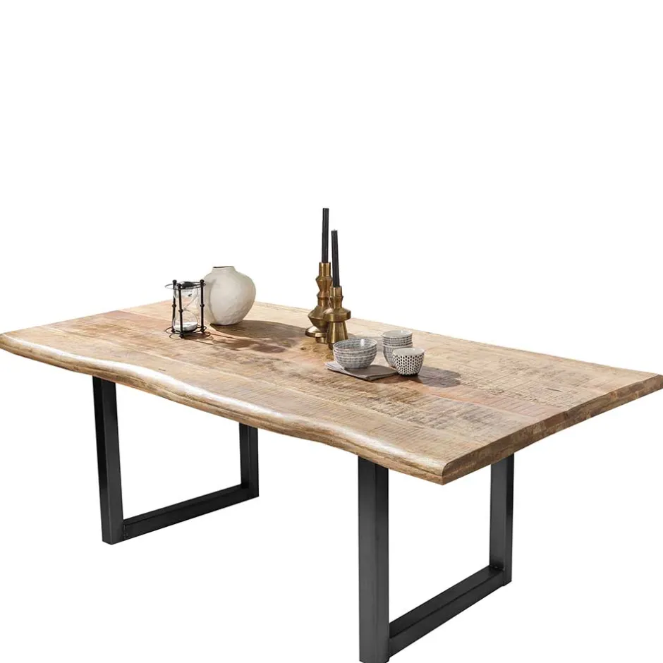 Wohnen Baumkantentisch aus Mangobaum Massivholz - Danae