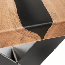 Wohnen Baumkantentisch mit Epoxid-Harz-Einlage - Cocktail