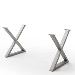 Wohnen Baumkantentisch mit X-Gestell - Jucaras