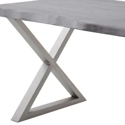 Wohnen Baumkantentisch mit X-Gestell - Jucaras