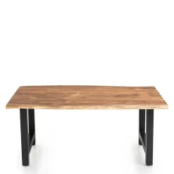 Wohnen Baumkantentisch und Tischsessel Set - Eulena (fünfteilig)