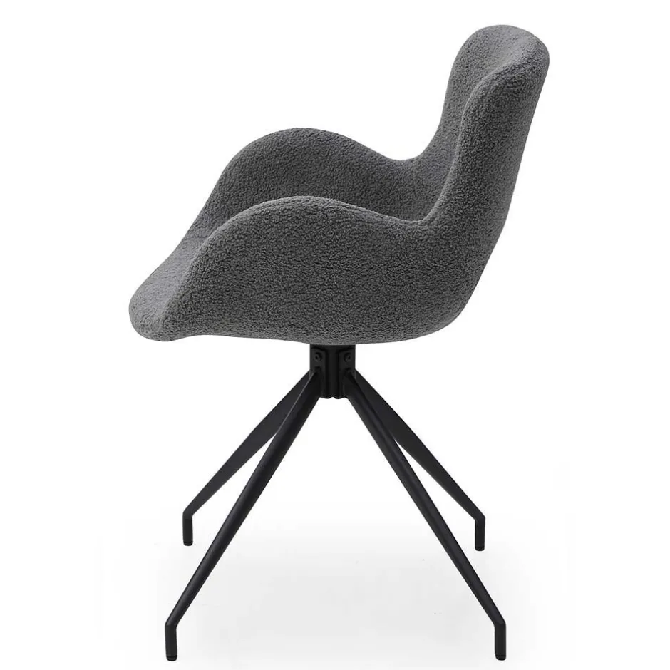 Wohnen Baumkantentisch und Tischsessel Set - Eulena (fünfteilig)