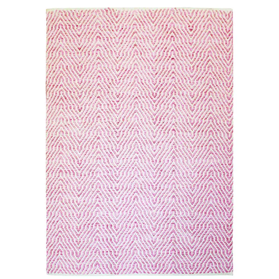 Wohnen Baumwollteppich mit Zickzack-Muster - Garrysa