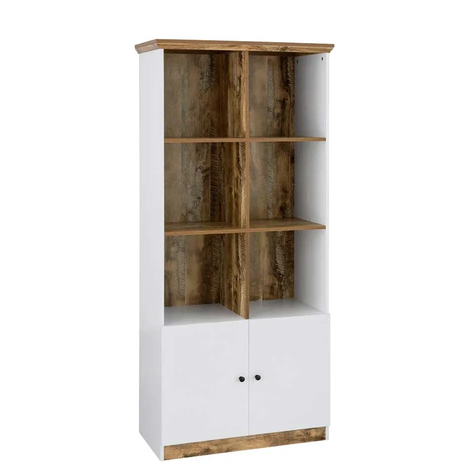 Wohnen Bücherregal in Holz verwittert Dekor - Heico