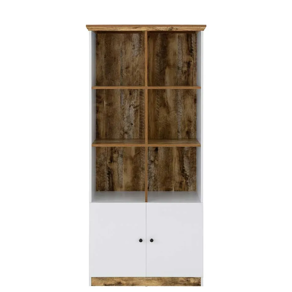 Wohnen Bücherregal in Holz verwittert Dekor - Heico