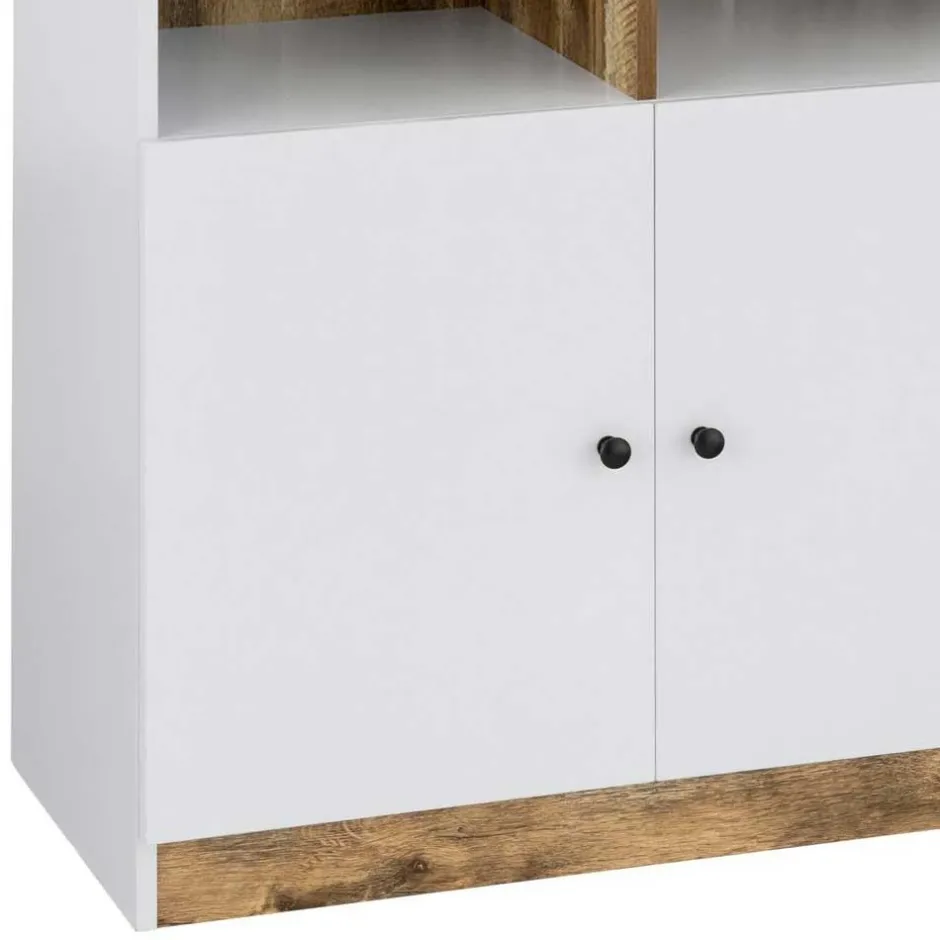 Wohnen Bücherregal in Holz verwittert Dekor - Heico