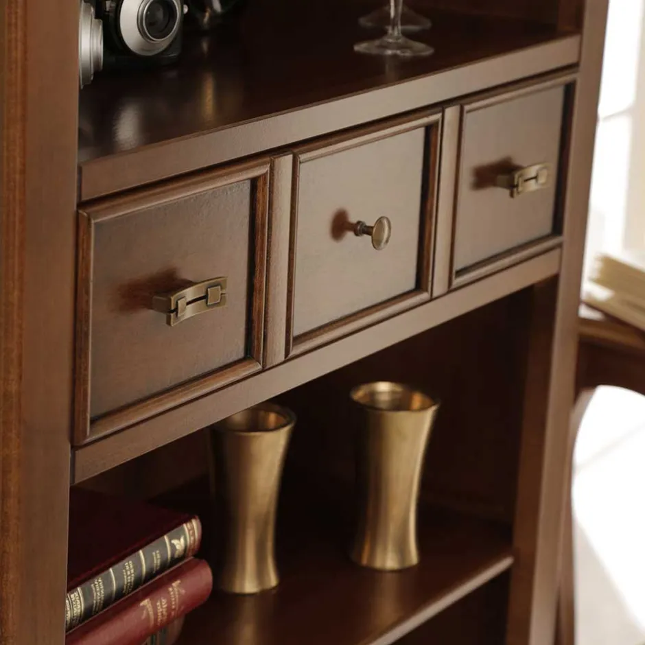 Bücherregal in Walnussfarben Antik - Istefanio^Wohnen Best