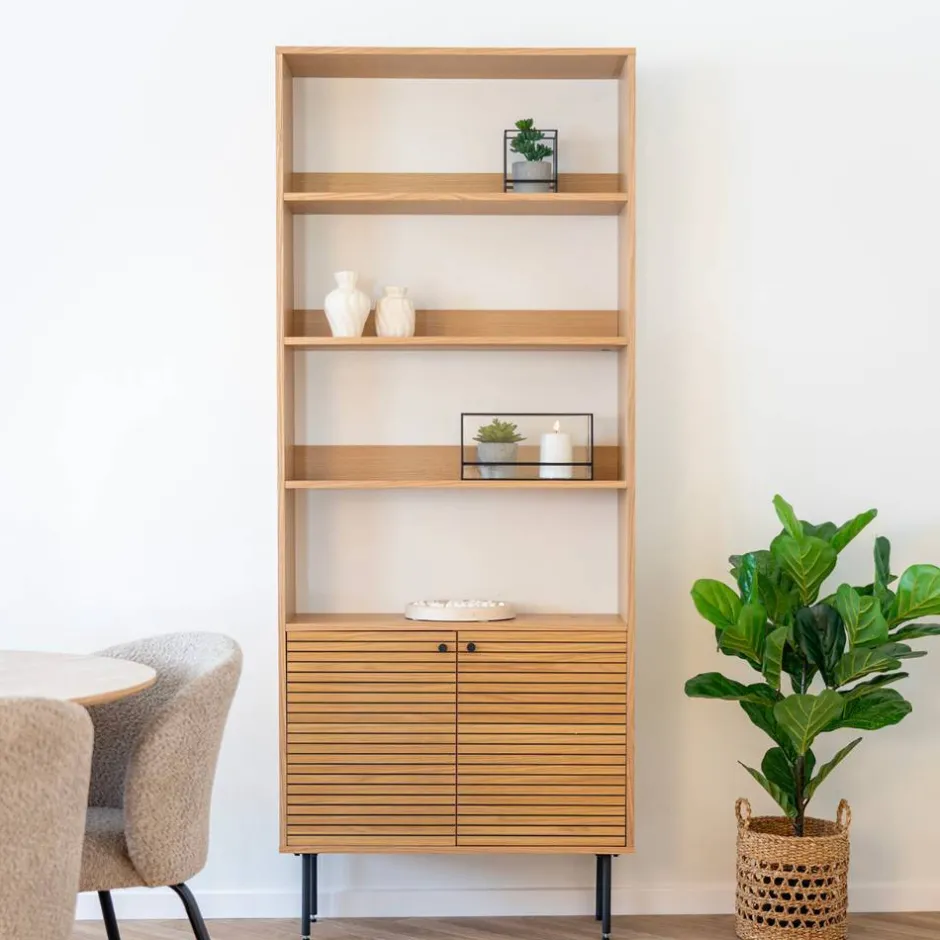 Wohnen Bücherregal mit Eiche Furnier - Virona