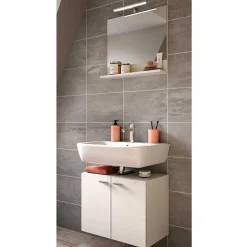 Wohnen Beckenunterschrank und Spiegel Set - Harmone (zweiteilig)