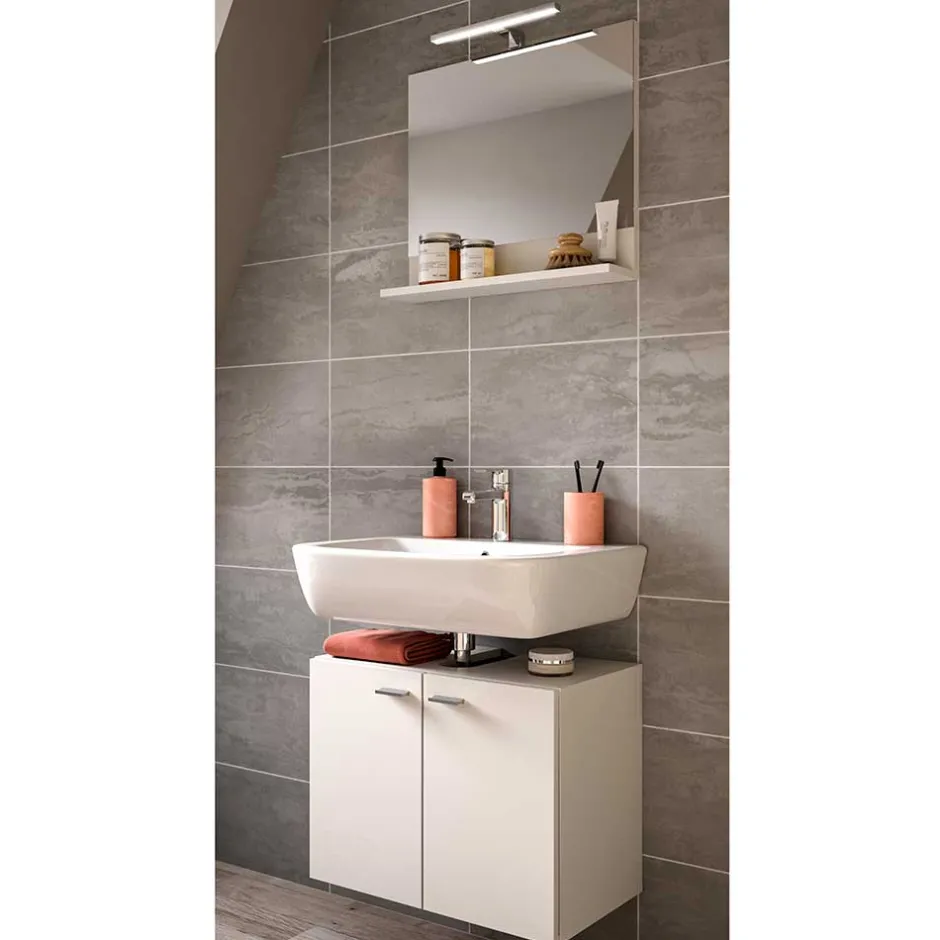 Wohnen Beckenunterschrank und Spiegel Set - Harmone (zweiteilig)