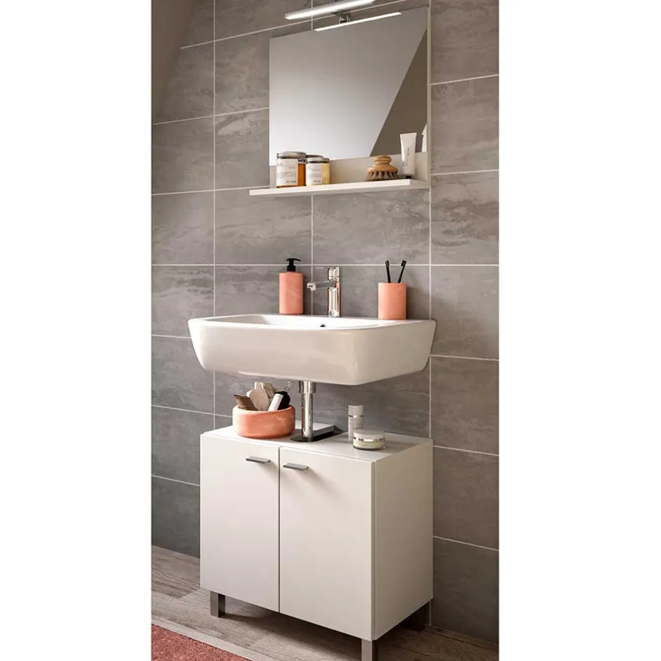 Wohnen Beckenunterschrank und Spiegel Set - Harmone (zweiteilig)