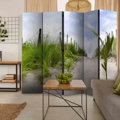 Bedruckter Bild Paravent Dünenweg - Veccio^Wohnen Outlet