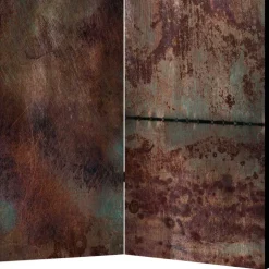 Bedruckter Paravent in Metallstruktur Optik - Save^Wohnen New