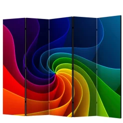 Bedruckter Paravent in Regenbogenfarben - Mapel^Wohnen Clearance