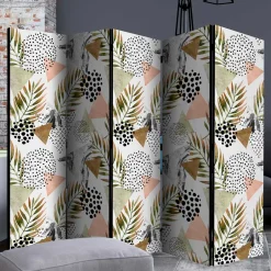 Bedruckter Paravent mit modernem Muster Motiv - Vipe^Wohnen Discount