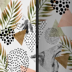 Bedruckter Paravent mit modernem Muster Motiv - Vipe^Wohnen Discount