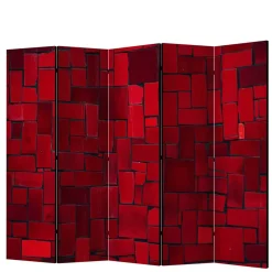 Wohnen Bedruckter Paravent Rote Mauer - Zerval