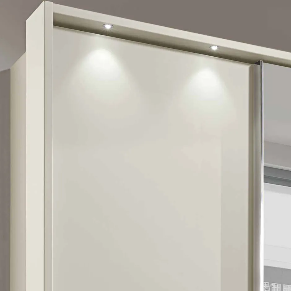 Beiger Schlafzimmerschrank Pastranav mit sechs Schubladen^Wohnen