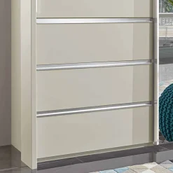 Beiger Schlafzimmerschrank Pastranav mit sechs Schubladen^Wohnen