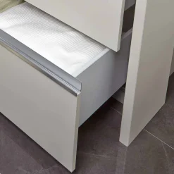 Beiger Schlafzimmerschrank Pastranav mit sechs Schubladen^Wohnen