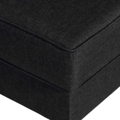 Beistellhocker aus Webstoff in Dunkelgrau - Materra^Wohnen Hot