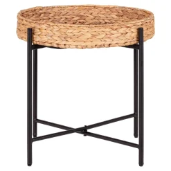 Wohnen Beistelltisch aus Geflecht Wasserhyazinthe - Ofmany