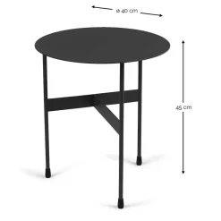 Beistelltisch aus Stahl in Blau - Veneera^Wohnen Best