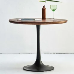 Beistelltisch in Rund mit Trompetenfuß - Offia^Wohnen New