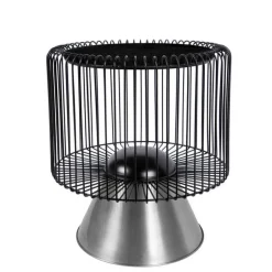 Wohnen Beistelltisch in Schwarz Marmorplatte - Davork