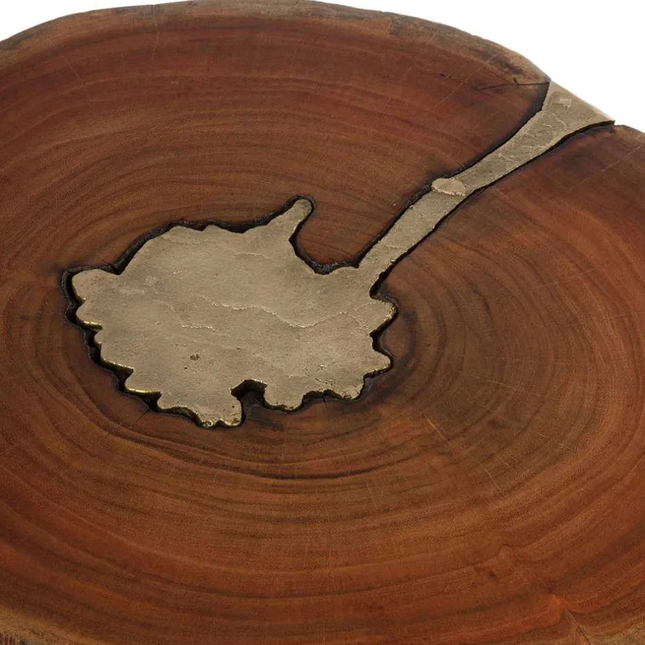 Wohnen Beistelltisch mit Baumscheibe Platte - Sibyella