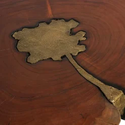 Wohnen Beistelltisch mit Baumscheibe Platte - Sibyella