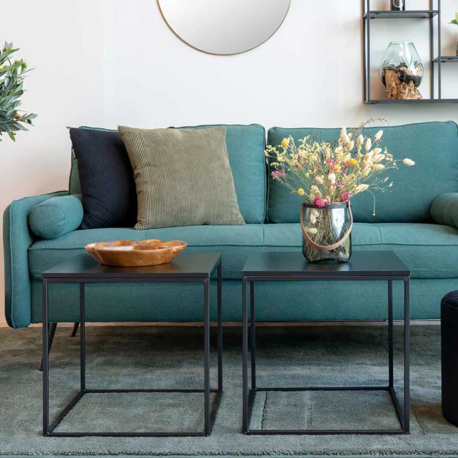 Beistelltisch mit Bügelgestell in Schwarz - Espnoz^Wohnen Outlet